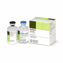 ACTILYSE 50 mg, medicamento de alta especialidad utilizado en Neurología y Cardiología.