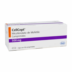 CELLCEPT 500 mg, medicamento de alta especialidad utilizado en Nefrología.