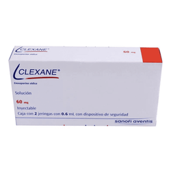 CLEXANE 60 mg, medicamento de alta especialidad utilizado en Cardiología.