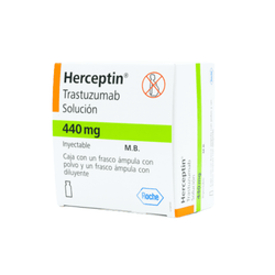 HERCEPTIN 440 mg, medicamento de alta especialidad utilizado en Oncología.
