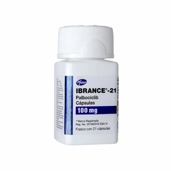 IBRANCE 100 mg, medicamento de alta especialidad utilizado en Oncología.