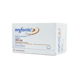 MYFORTIC 360 mg, medicamento de alta especialidad utilizado en Nefrología.
