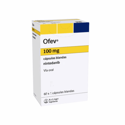 OFEV 100 mg, medicamento de alta especialidad utilizado en Neumología.