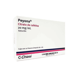 PEYONA 20 mg/mL, medicamento de alta especialidad utilizado en Neonatología.