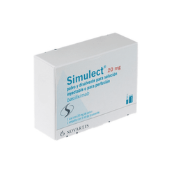 SIMULECT 20 mg, medicamento de alta especialidad utilizado en Nefrología.