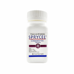 SPRYCEL 50 mg, medicamento de alta especialidad utilizado en Hematología.