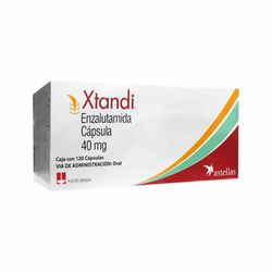 XTANDI 40 mg, medicamento de alta especialidad utilizado en Oncología.