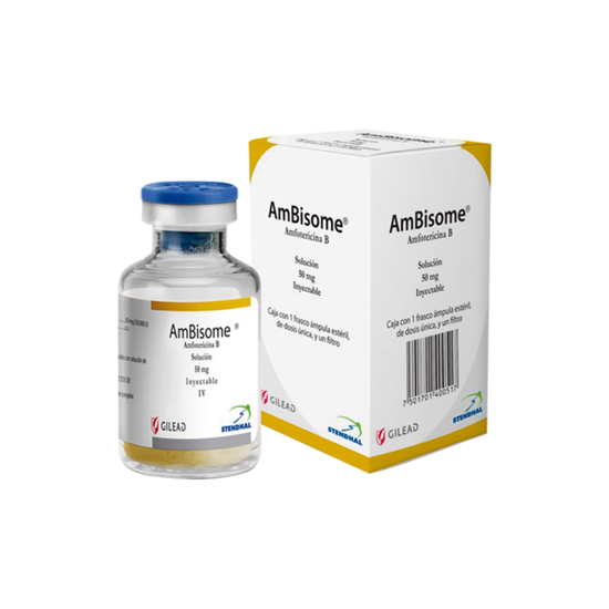 AMBISOME 50 mg, medicamento de alta especialidad utilizado en Infectología.