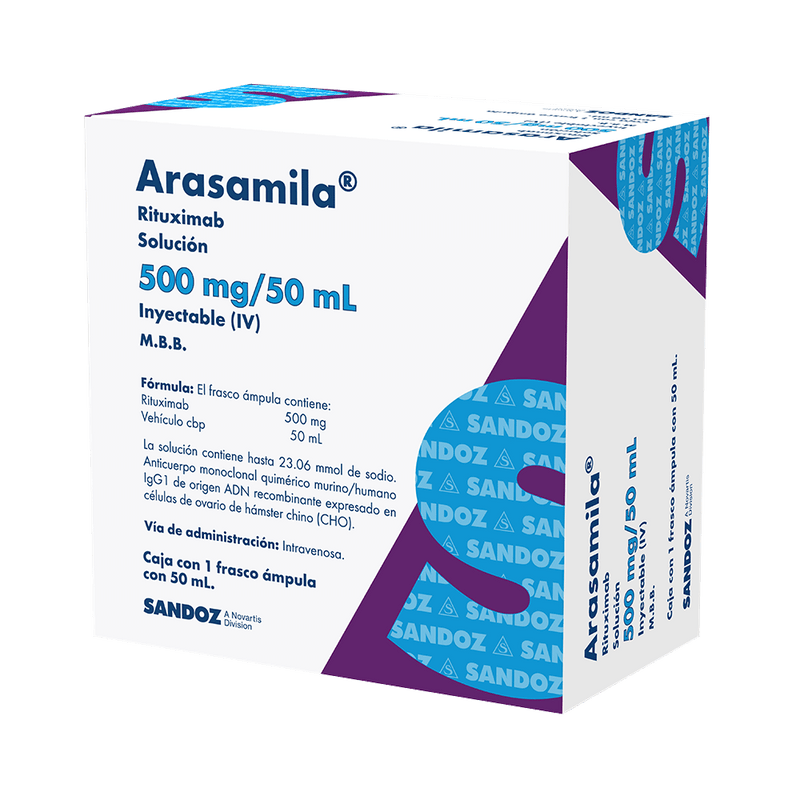 ARASAMILA 500 mg, medicamento de alta especialidad utilizado en Hematología.
