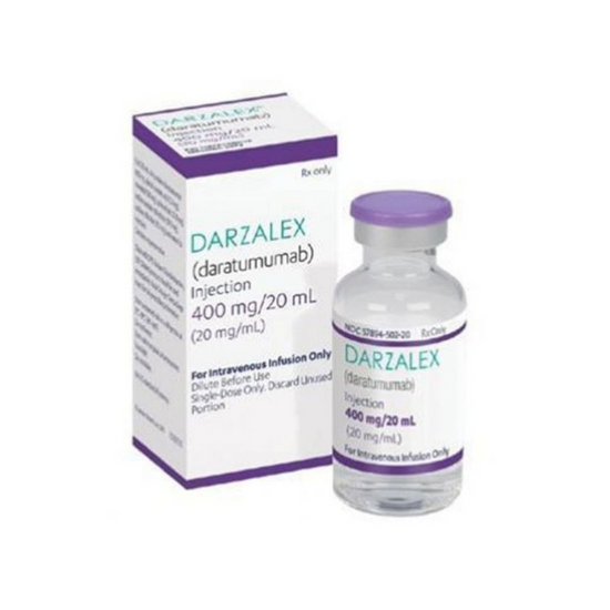 DARZALEX 400 mg, medicamento de alta especialidad utilizado en Hematología.
