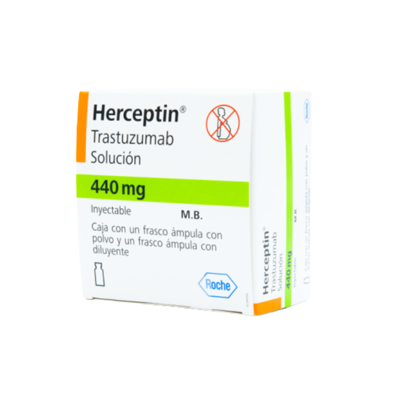 HERCEPTIN 440 mg, medicamento de alta especialidad utilizado en Oncología.
