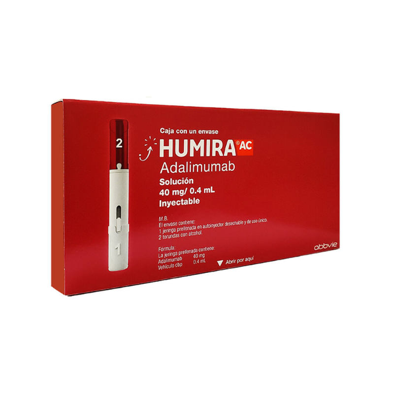 HUMIRA 40 mg, medicamento de alta especialidad utilizado en Reumatología.
