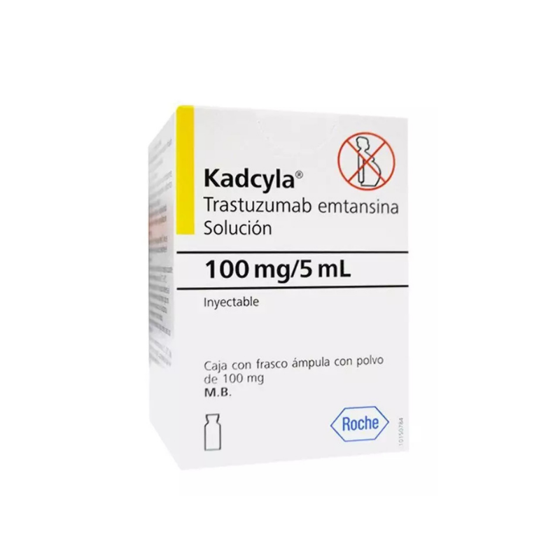 KADCYLA 100 mg, medicamento de alta especialidad utilizado en Oncología.
