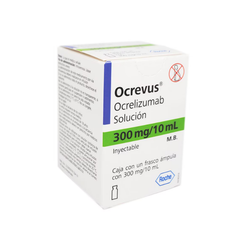 OCREVUS 300 mg, medicamento de alta especialidad utilizado en Neurología.
