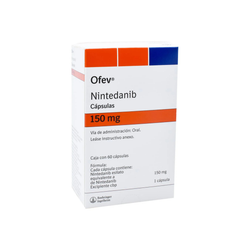 OFEV 150 mg, medicamento de alta especialidad utilizado en Neumología.
