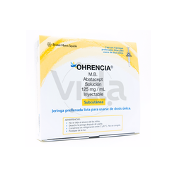 OHRENCIA 125 mg, medicamento de alta especialidad utilizado en Reumatología.
