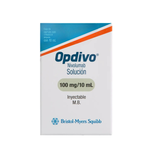 OPDIVO 100 mg, medicamento de alta especialidad utilizado en Oncología.
