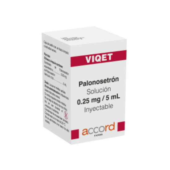 PALONOSETRON 0.25 mg, medicamento de alta especialidad utilizado en Oncología.
