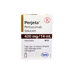 PERJETA 420 mg, medicamento de alta especialidad utilizado en Oncología.
