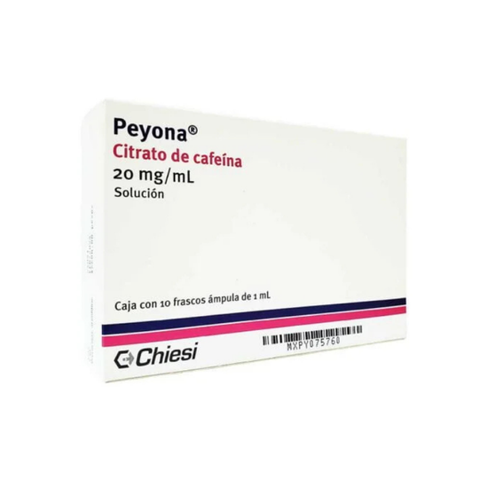 PEYONA 20 mg/mL, medicamento de alta especialidad utilizado en Neonatología.
