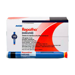 REPATHA 140 mg, medicamento de alta especialidad utilizado en Cardiología.
