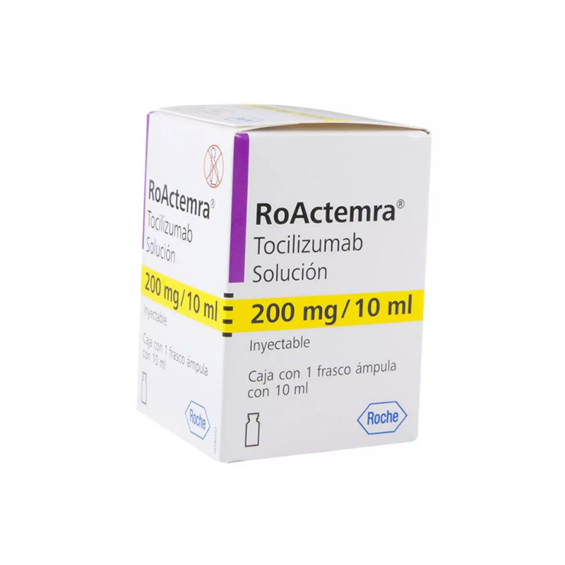 ROACTEMRA 200 mg, medicamento de alta especialidad utilizado en Reumatología.
