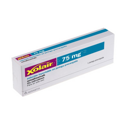 XOLAIR 75 mg, medicamento de alta especialidad utilizado en Neumología.
