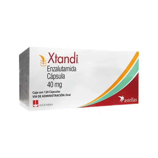 XTANDI 40 mg, medicamento de alta especialidad utilizado en Oncología.
