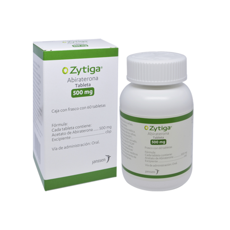 ZYTIGA 500 mg, medicamento de alta especialidad utilizado en Oncología.
