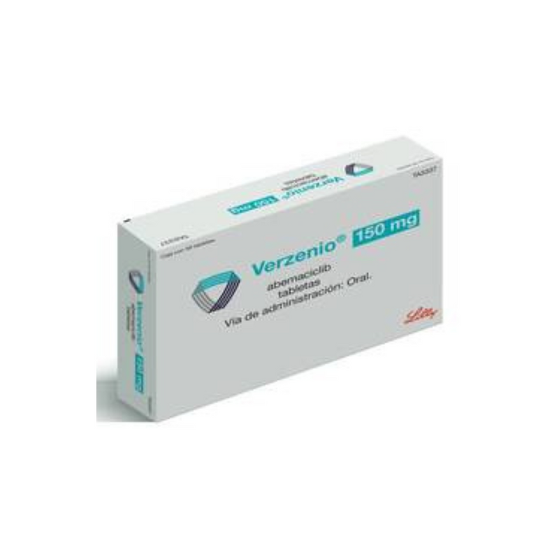 VERZENIO 150 mg, medicamento de alta especialidad utilizado en Oncología.
